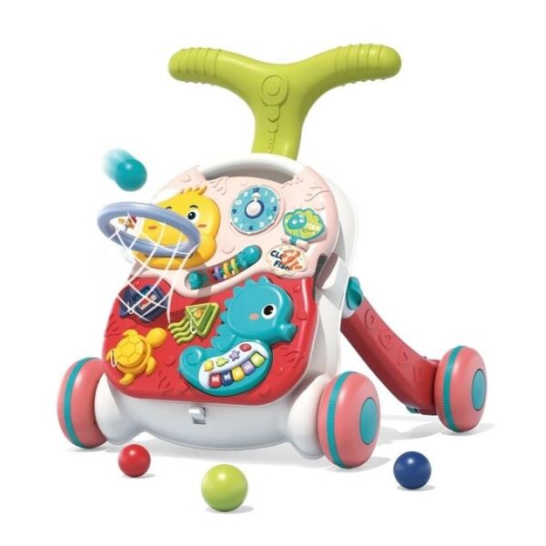 tiibaby 3 In1 Musical Stroller Push Walker , Game Table And Game Board