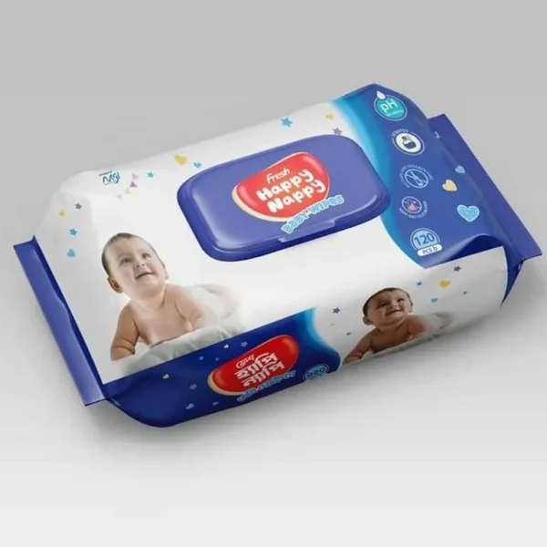 Fresh Happy Nappy Wet Wipes 120 pcs