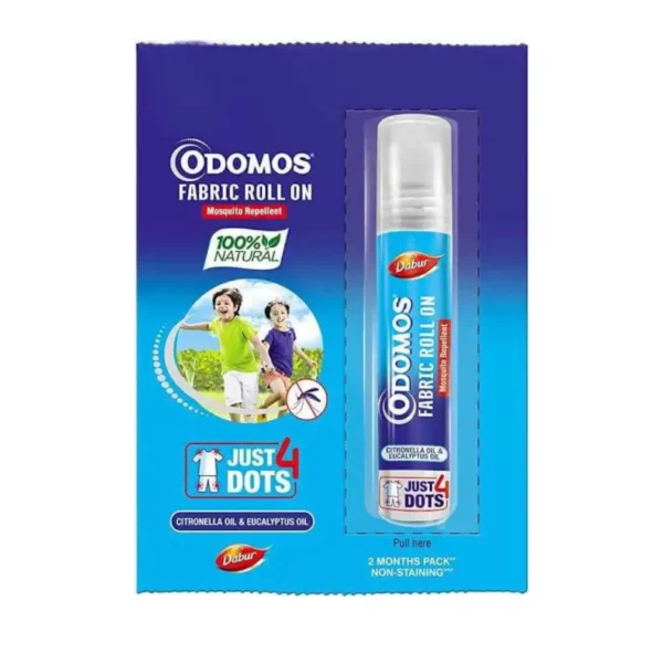 Odomos Fabric Roll On Mosquito Repellant - 8ml