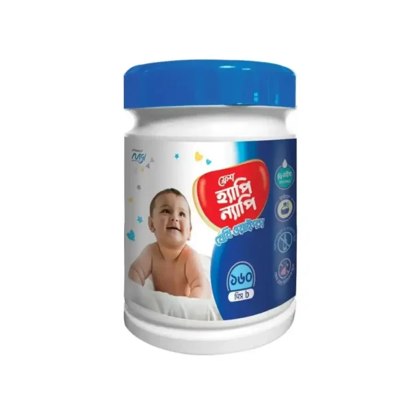 Fresh Happy Nappy Baby wipes Jar 160 Pcs