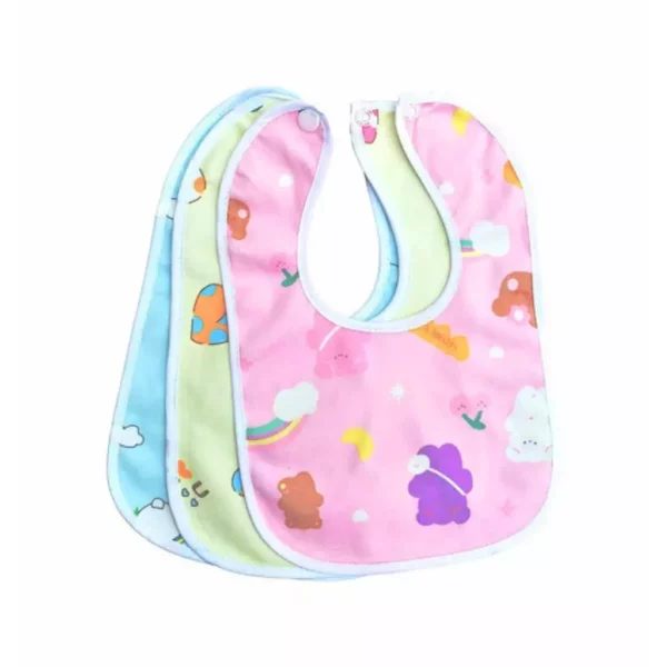 Waterproof Double Layers Cotton Baby Bibs (China)