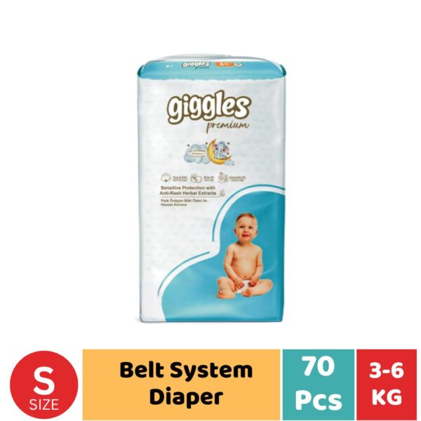 Giggles Premium Belt System Baby Diaper