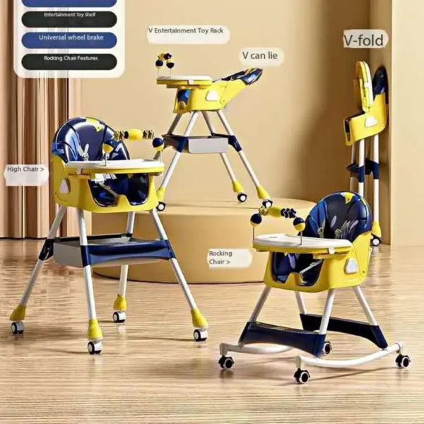 Multifunctional Portable Rocking High Chair for Baby