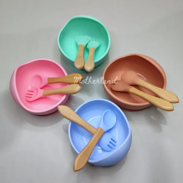 Silicone Feeding Spoon Bowl
