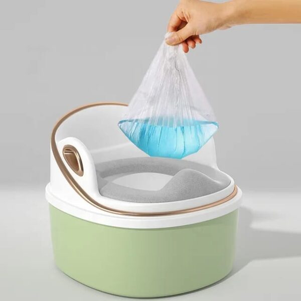 Baby 3 in 1 Premium Quality Toilet Training with Cushion Footstool Multi-Purpose Portable Training Potty