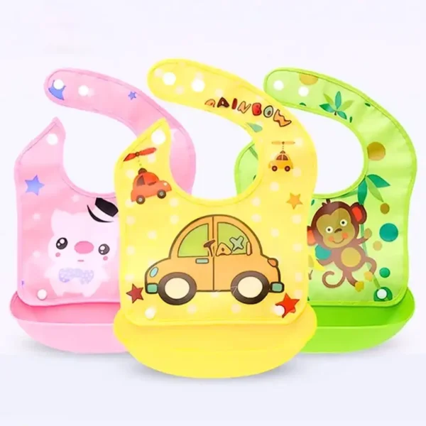 Waterproof Plastic Tray Bib For Baby