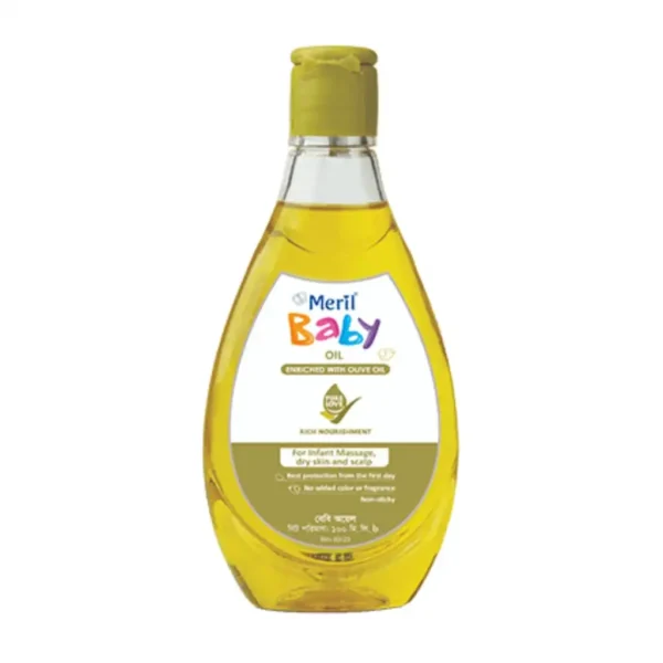 Meril Baby Olive Oil – 100ml (Square)