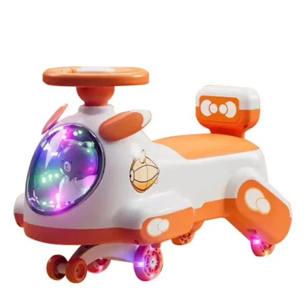 Cute Bear Kids Swing Car For Baby Toy