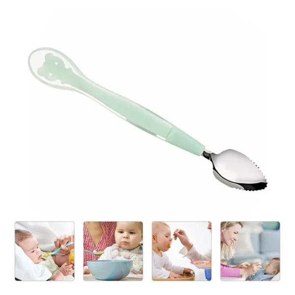 2-Way Fruit Puree Spoon for Baby Feeding