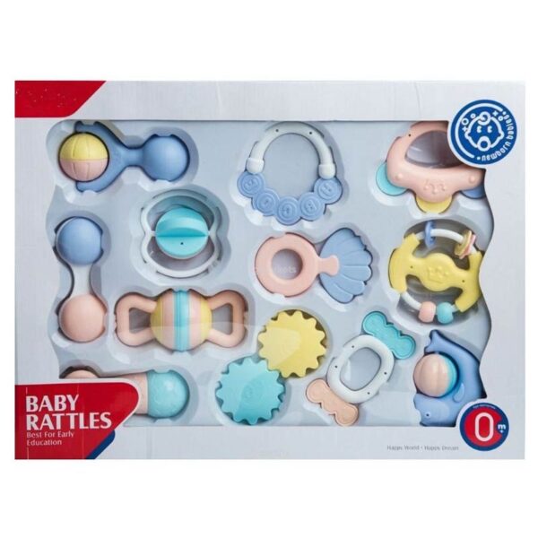 Huanger Baby Rattles & Teether Toy set 12pcs 0+