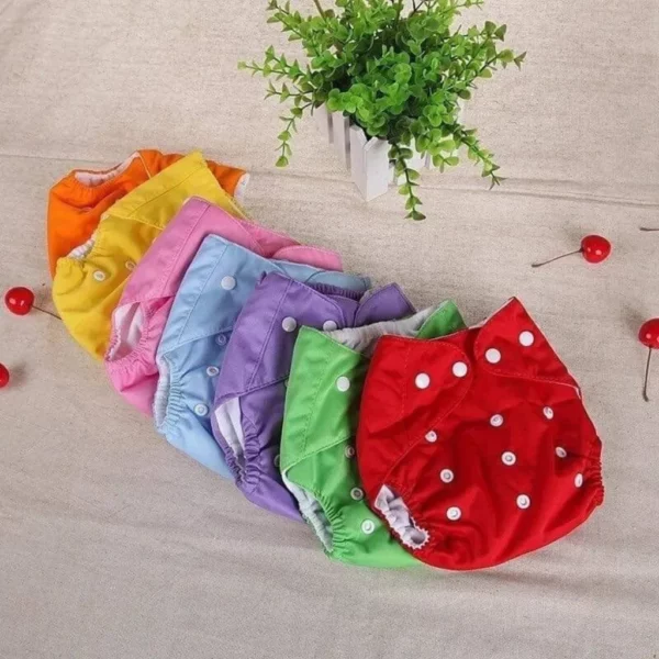 Washable Baby Diaper Colourful