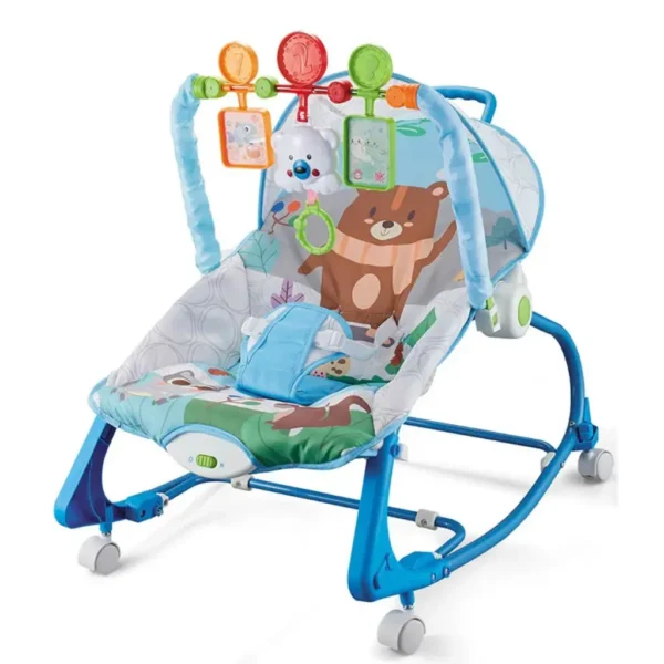 Hu-Baby Multifunctional Baby Rocker Rocking Chair with Wheels Vibrating Music