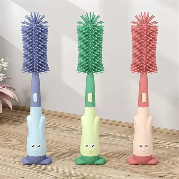 3 in 1 Multipurpose Silicone Feeding Bottle Cleaning Brush