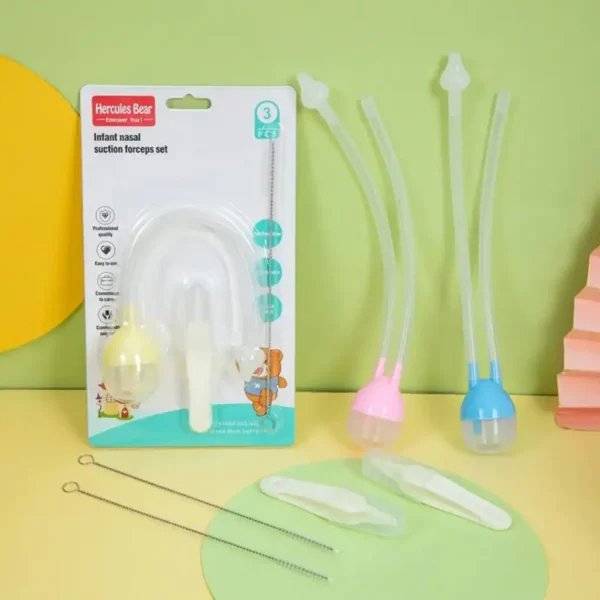 Baby Nasal Aspirator Nose Care Cleaning Tools 3 pcs - Hercules Bear